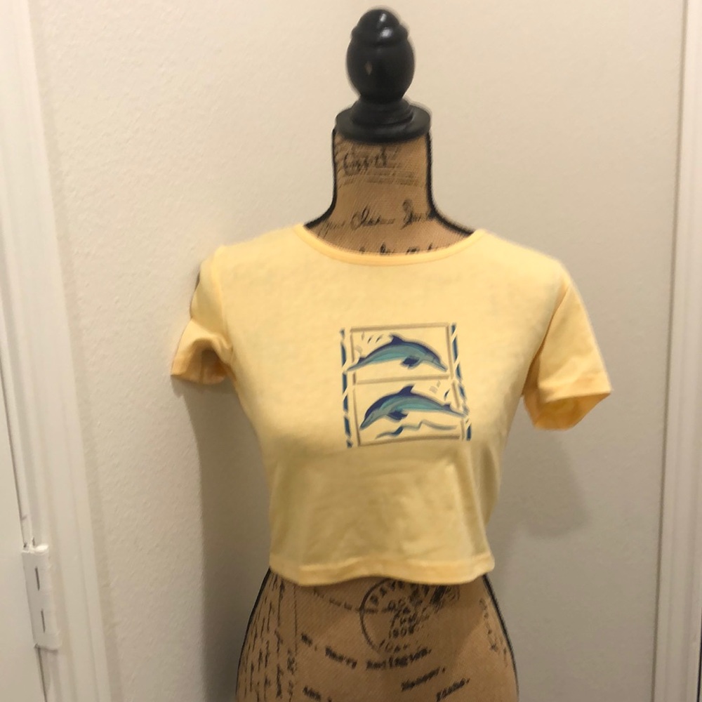 Yellow dolphin shirt